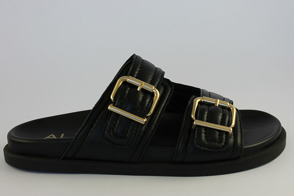 'Jene' Slip-on Sandals in Black