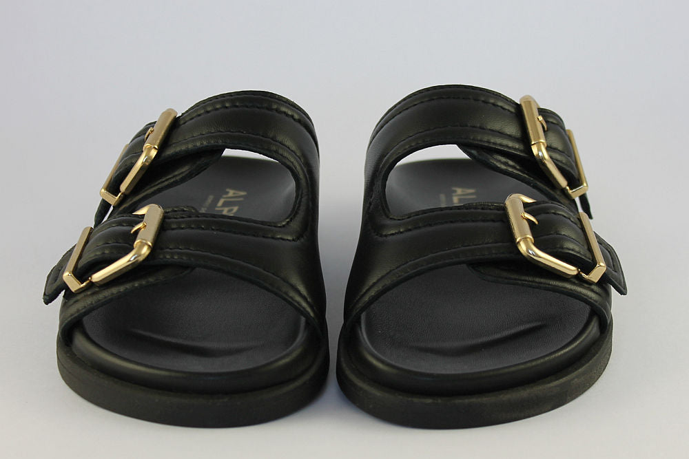 'Jene' Slip-on Sandals in Black