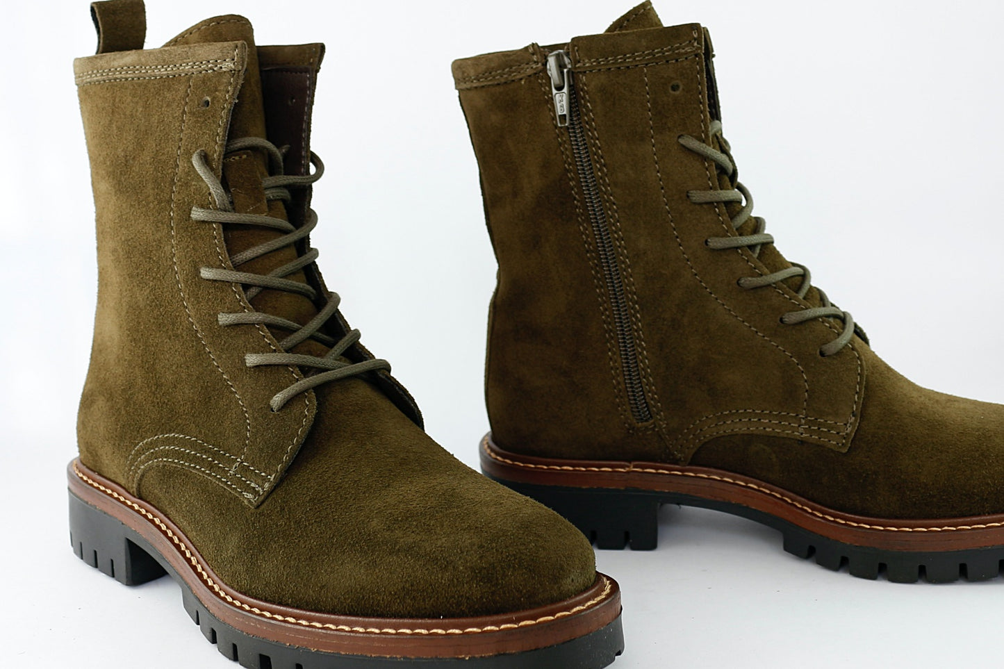 'Militare Lace-Up' in Olive