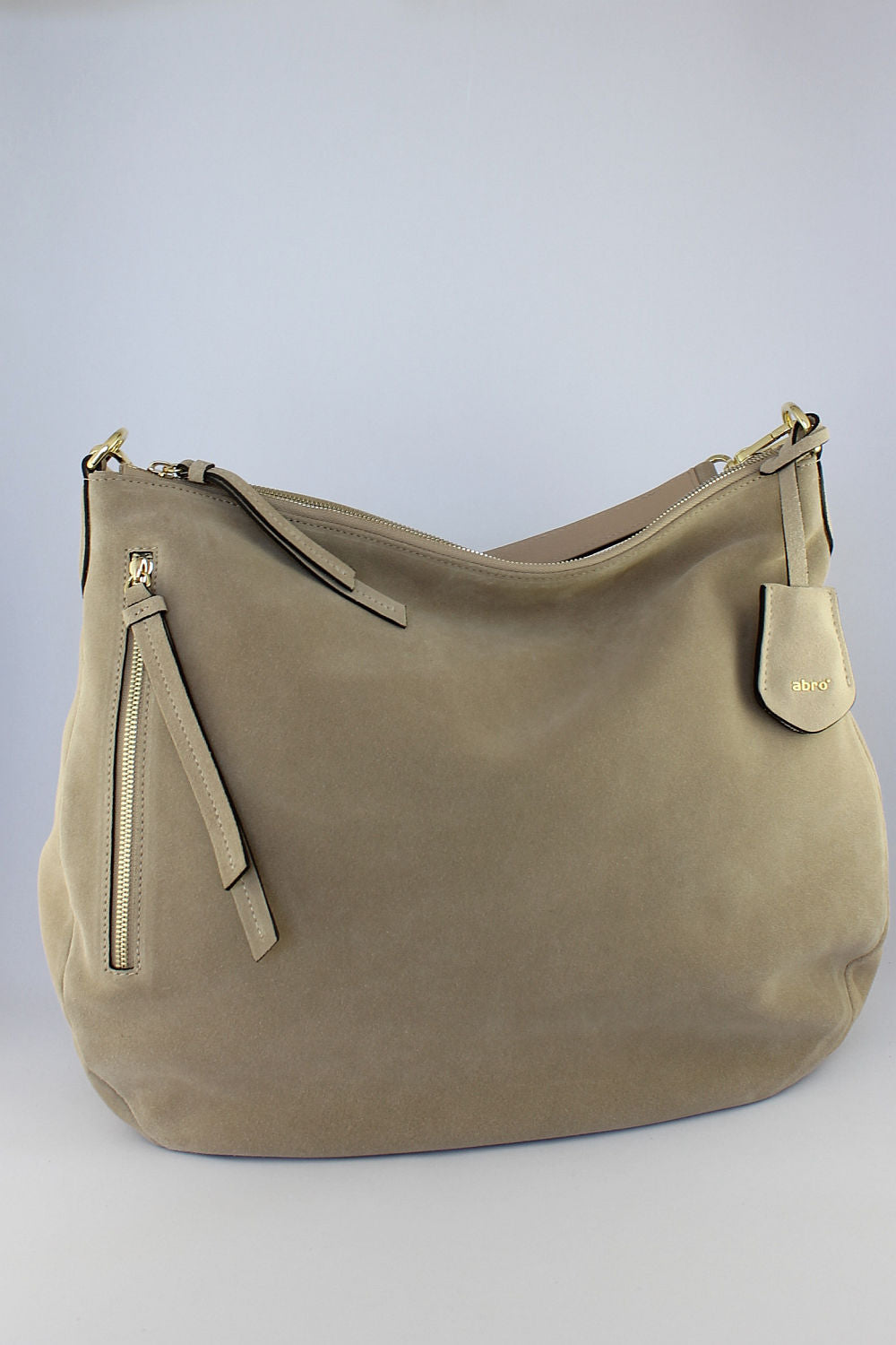 'Juna' Suede Hobo in Sand