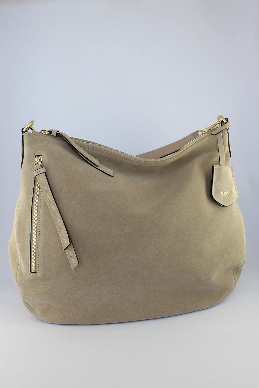 'Juna' Suede Hobo in Sand