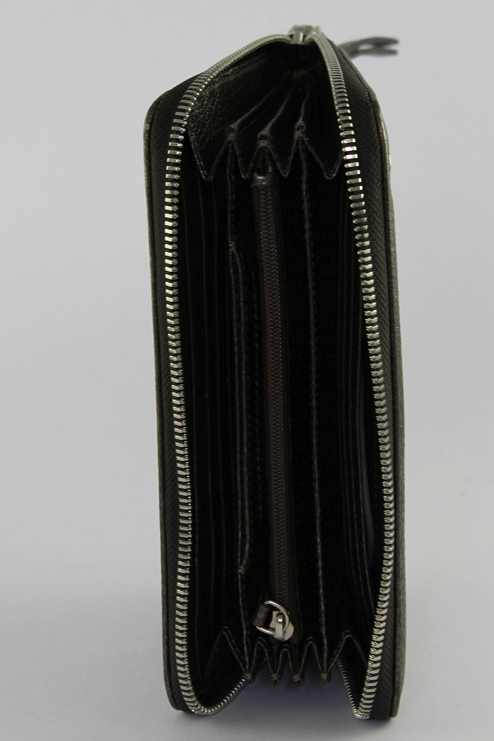 Gunmetal Leather Purse