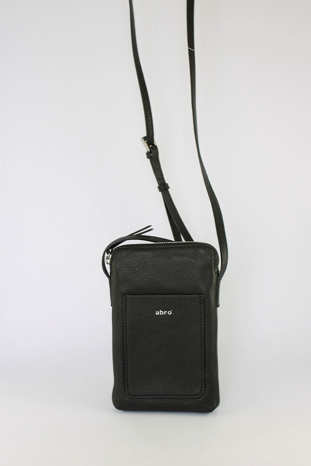 'Raquel' Phone Bag in Black (Silver)