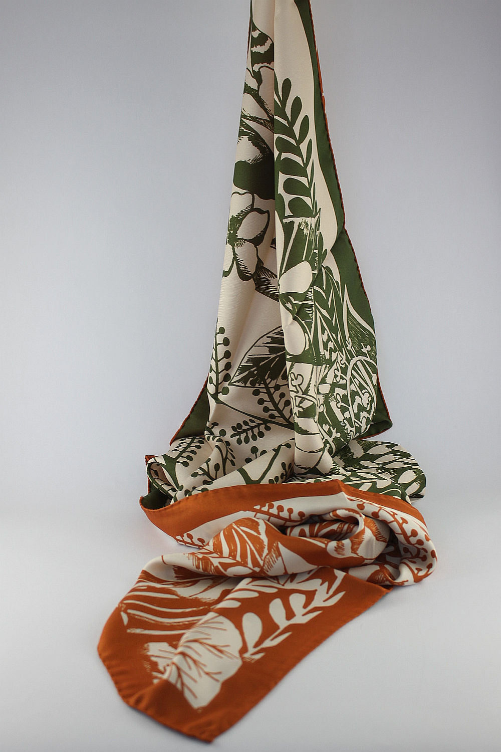 'Wild Garden' Double-Printed Square