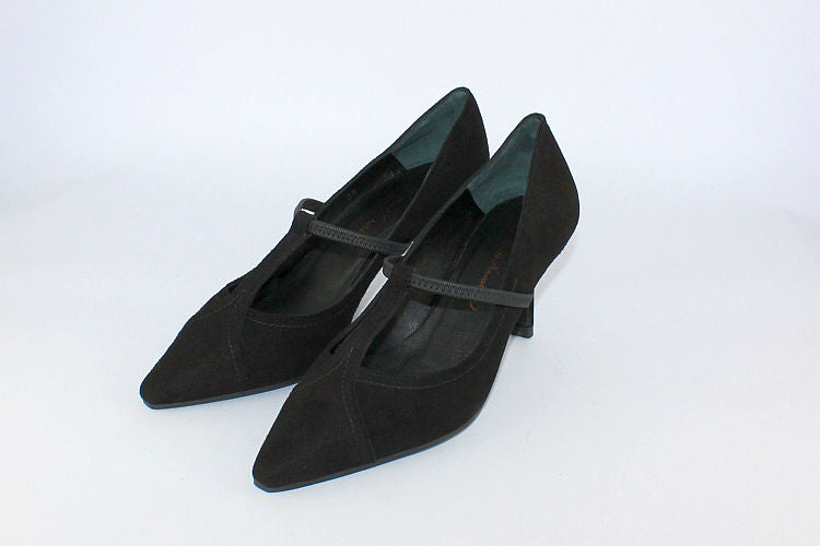 Pol Black Suede T-Bar
