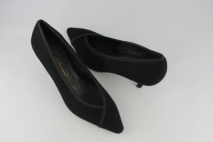 Black Suede 'Peggy' Court