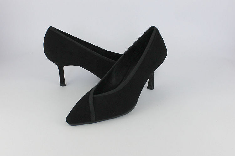 Black Suede 'Peggy' Court