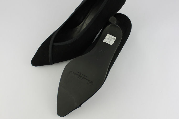 Black Suede 'Peggy' Court