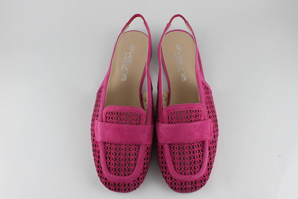 'Genoa' Suede Slingback in Pink