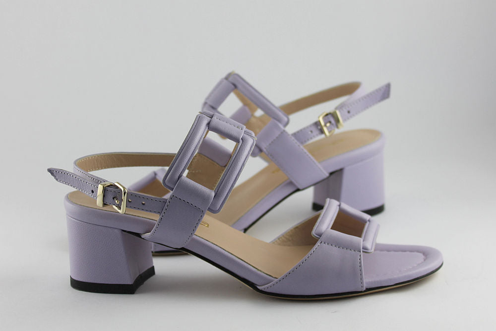 'Verona' Lilac Leather Sandal