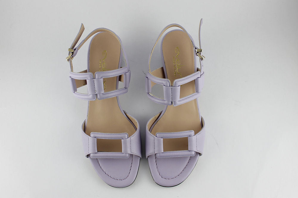 'Verona' Lilac Leather Sandal