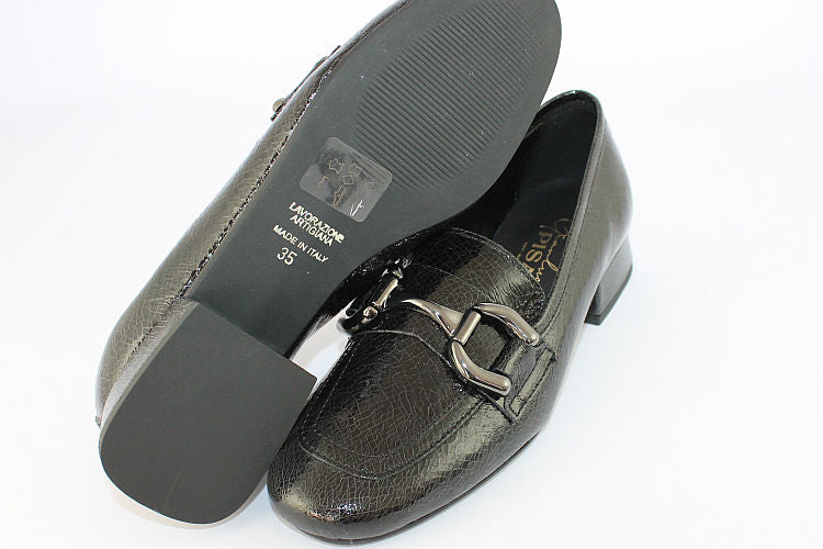 'Cleo' Crackle Patent Loafer