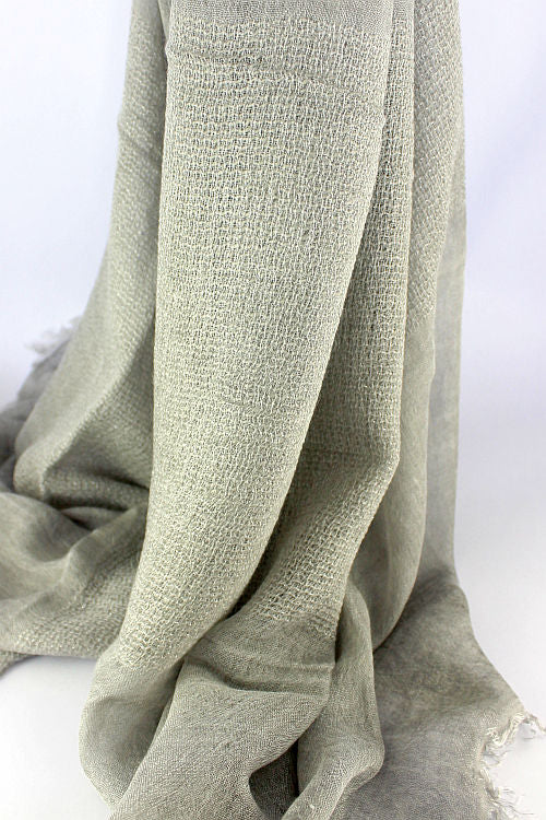 "Greta" Stole/Scarf in Soft Grey