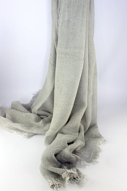 "Greta" Stole/Scarf in Soft Grey