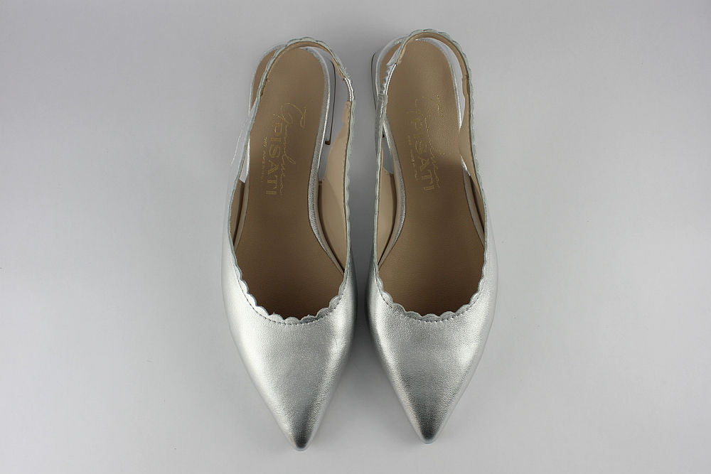 'Debora' Slingback in Silver