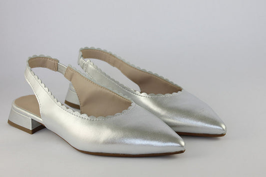'Debora' Slingback in Silver