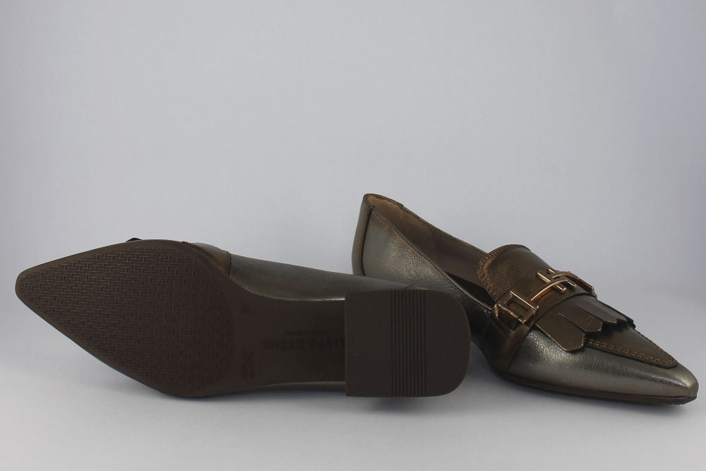 'Dali-Gold' Bronze Pointed Loafer
