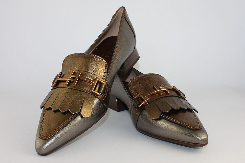 'Dali-Gold' Bronze Pointed Loafer