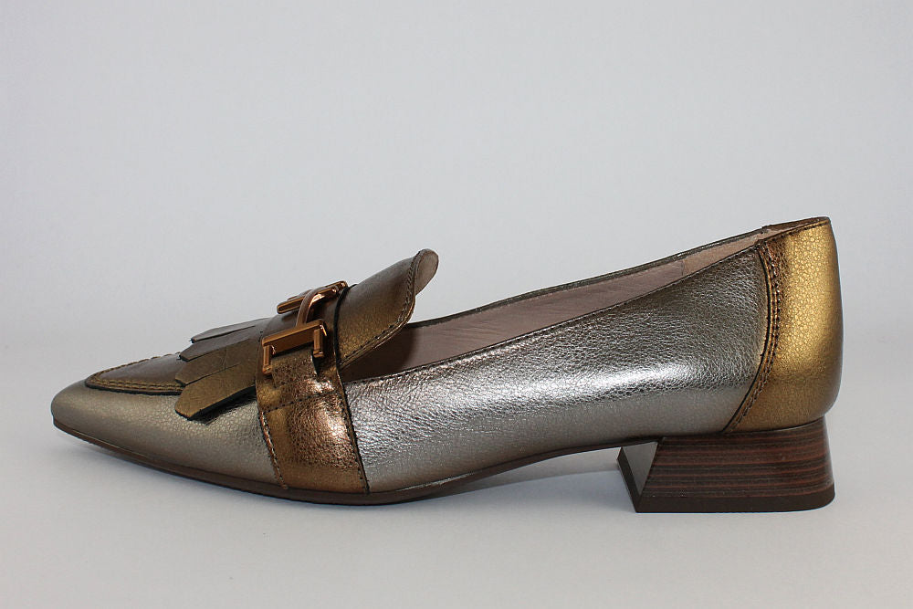 'Dali-Gold' Bronze Pointed Loafer