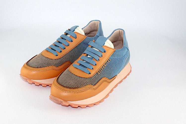 'Seville' Trainer in Apricot & Sky