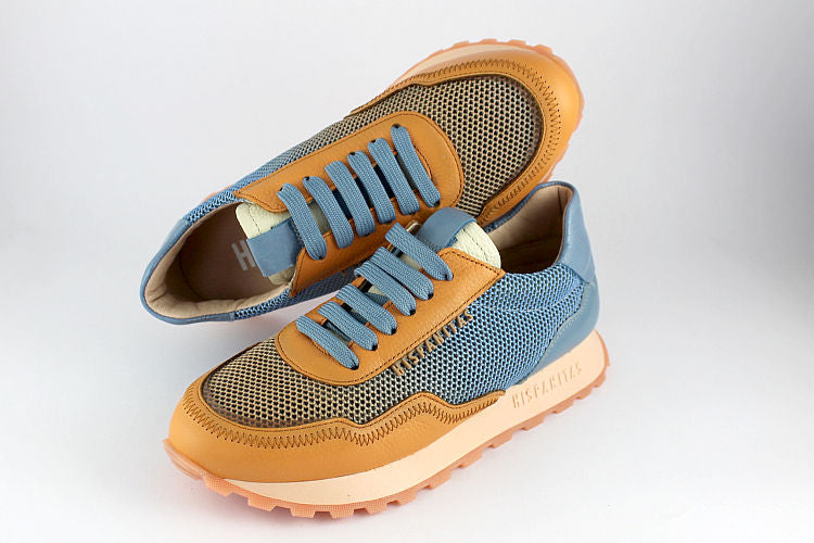 'Seville' Trainer in Apricot & Sky