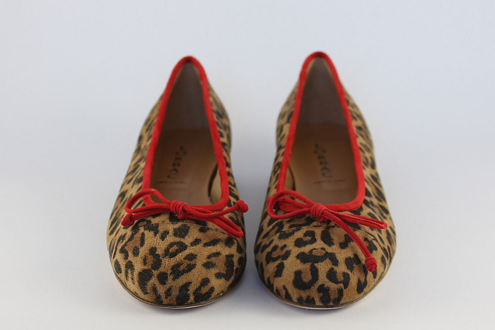 'Bologna' Leopard Print Ballet Pump