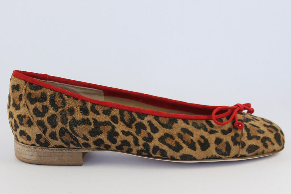 'Bologna' Leopard Print Ballet Pump