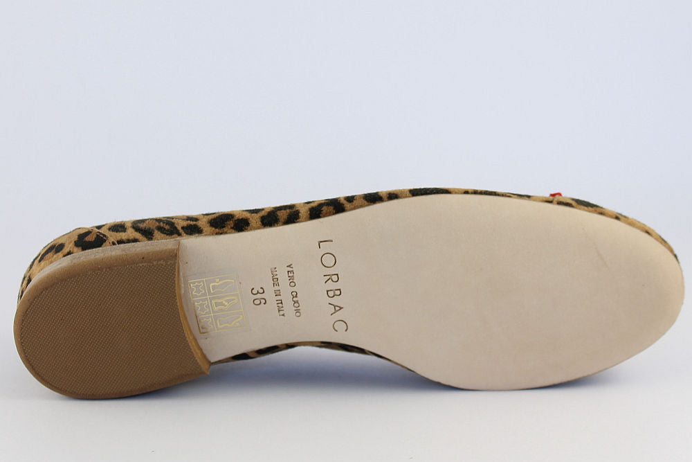 'Bologna' Leopard Print Ballet Pump