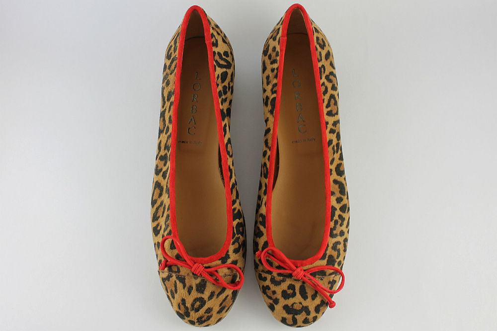 'Bologna' Leopard Print Ballet Pump