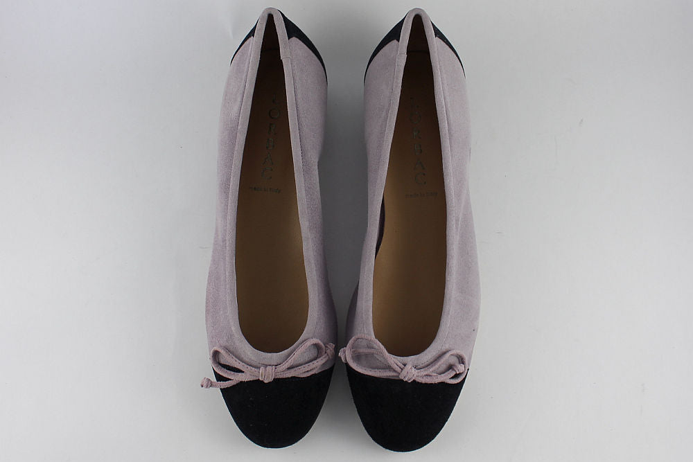 'Salerno' Lilac & Navy Ballet Pump