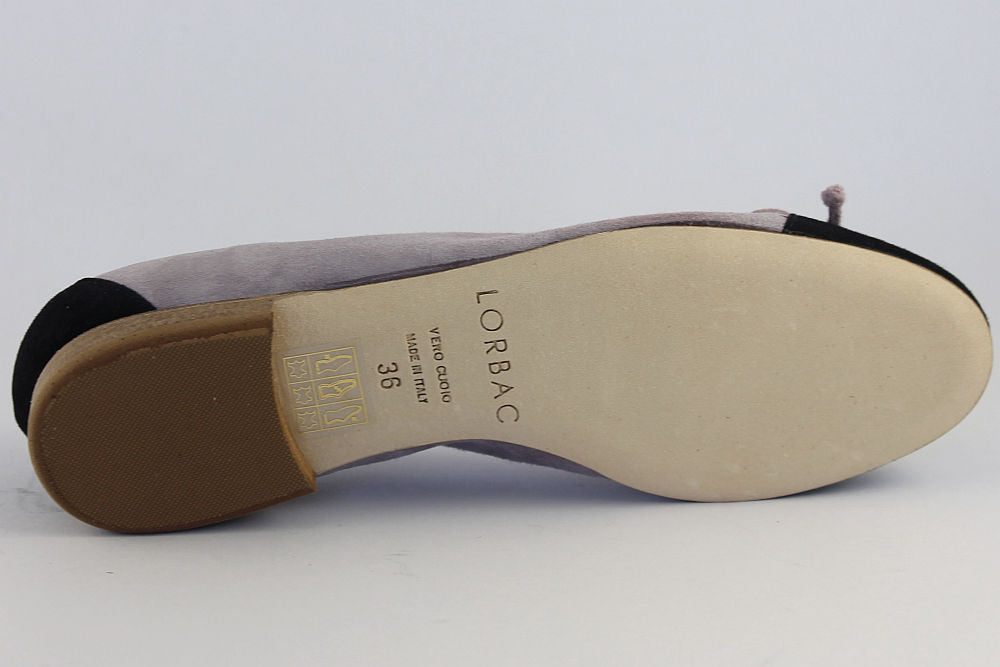 'Salerno' Lilac & Navy Ballet Pump