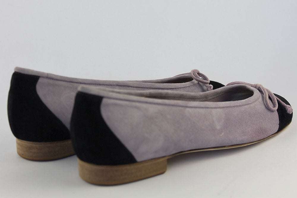 'Salerno' Lilac & Navy Ballet Pump