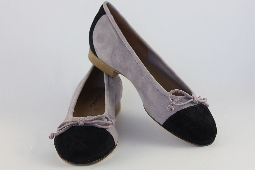 'Salerno' Lilac & Navy Ballet Pump