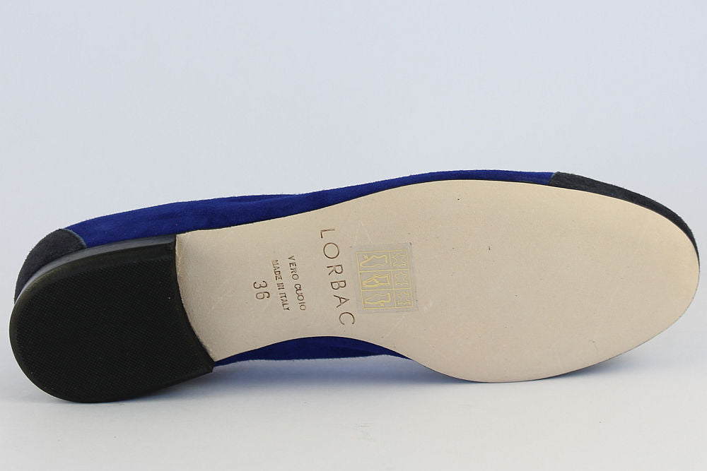'Sorrento' Cobalt Blue & Navy Ballet Pump