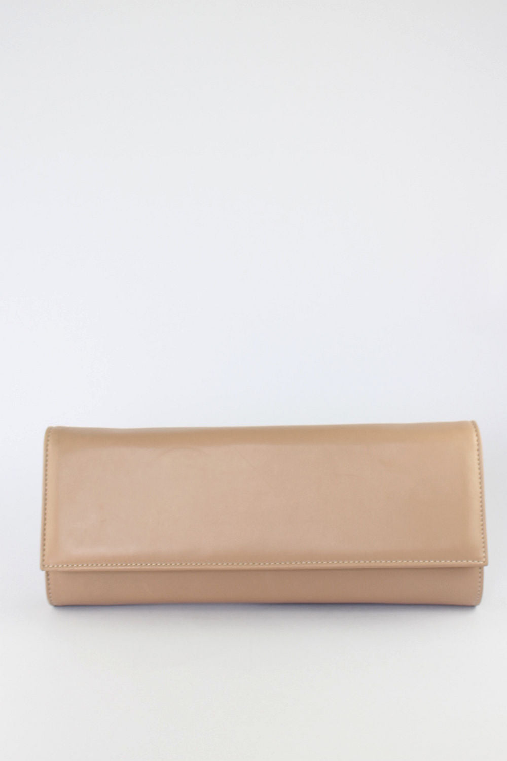 Nude Leather Clutch