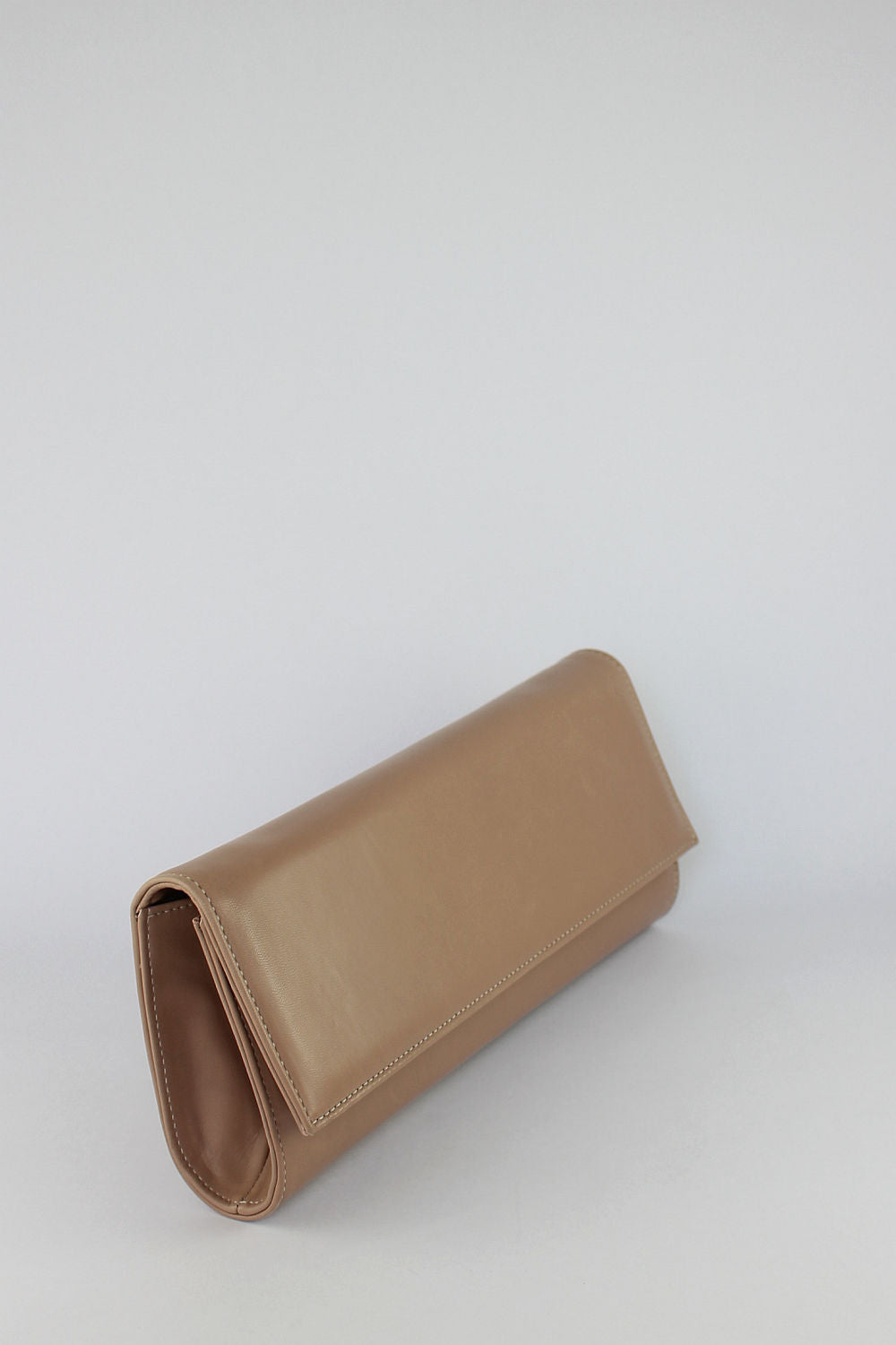 Nude Leather Clutch