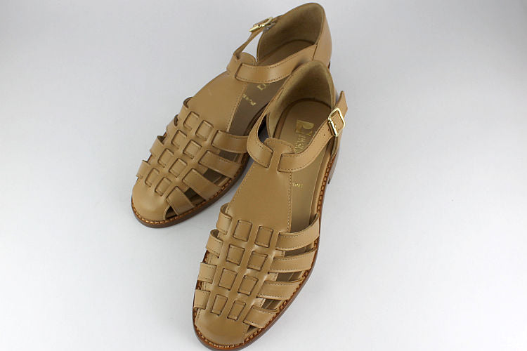 'Sicily' Caramel Leather Sandal