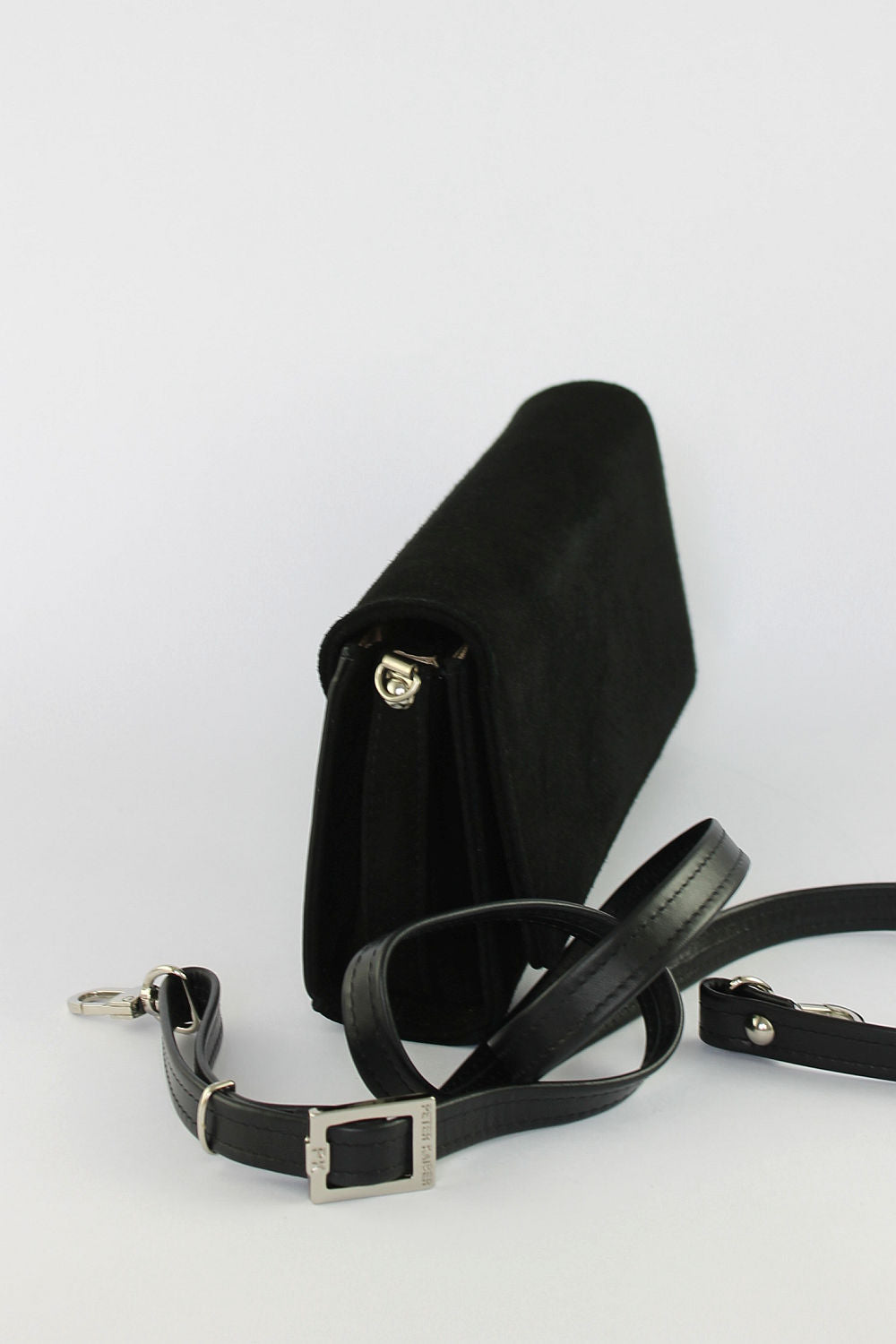 'Lanelle' Black Suede Clutch
