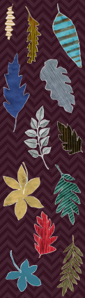 'Leaf Motif' in Damson