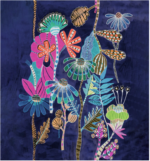 'Midnight Garden' in Multi