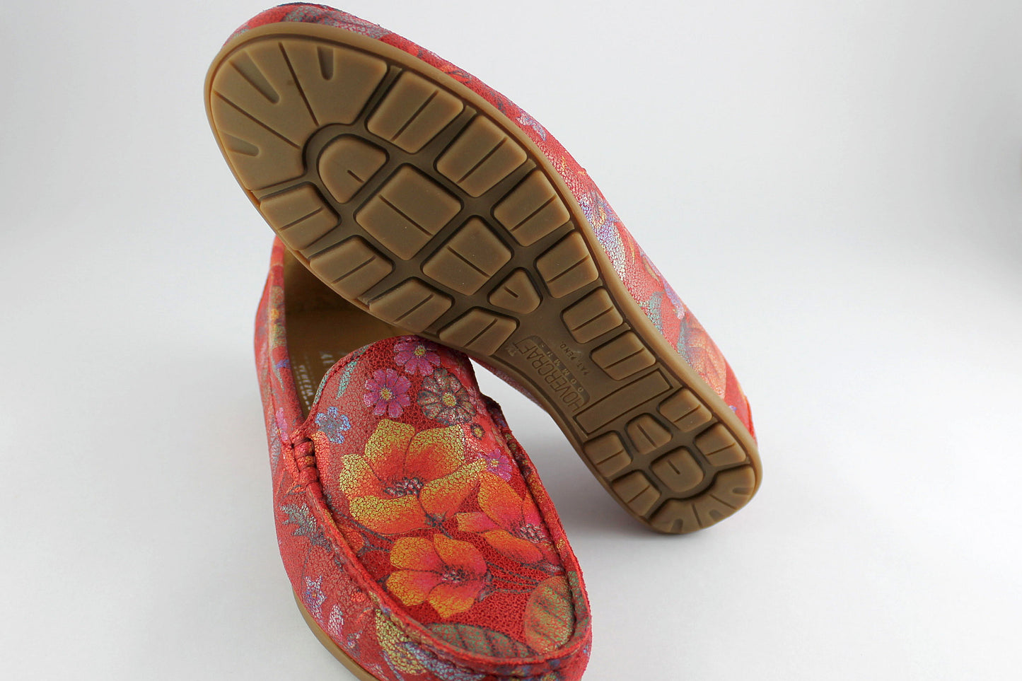 Flores Rosso Leather Loafer