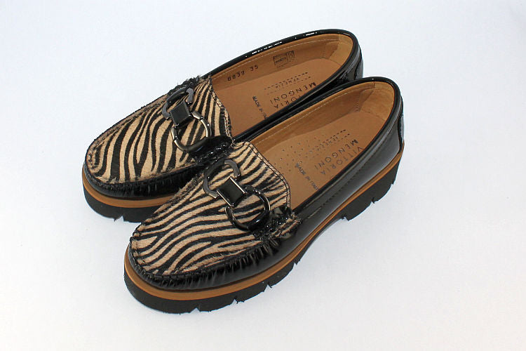 'Leontinta' Animal Print Loafer on a Wedge