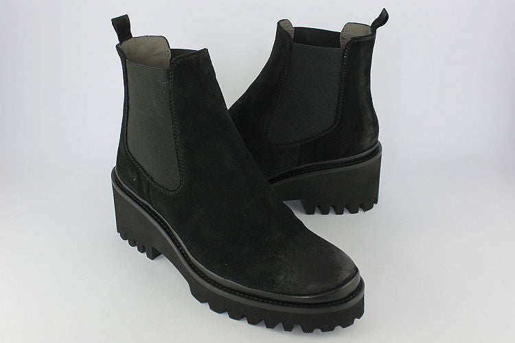 Black Suede Chelsea Boot