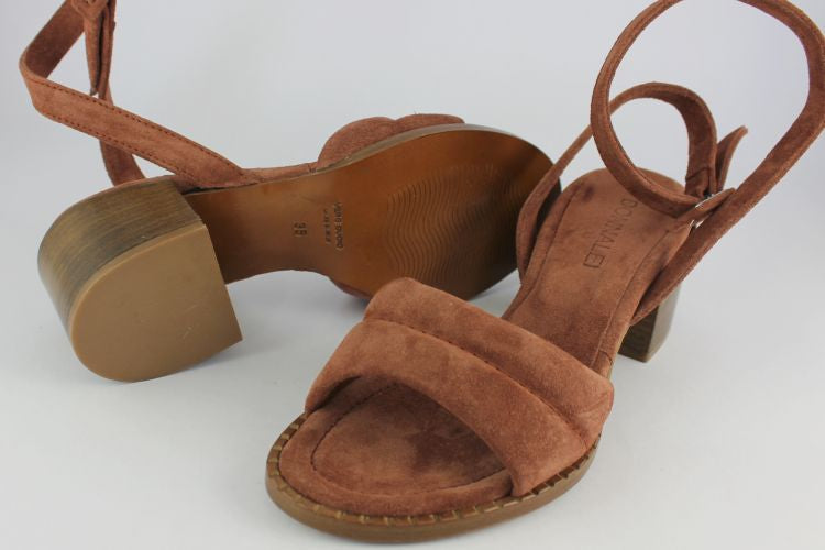 Cinnamon Suede Sandal