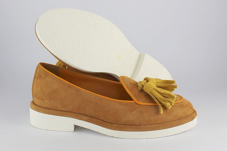 Orange Suede Loafer