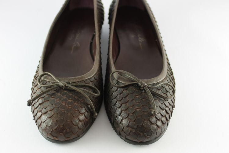 Brown Skin Ballet Pumps