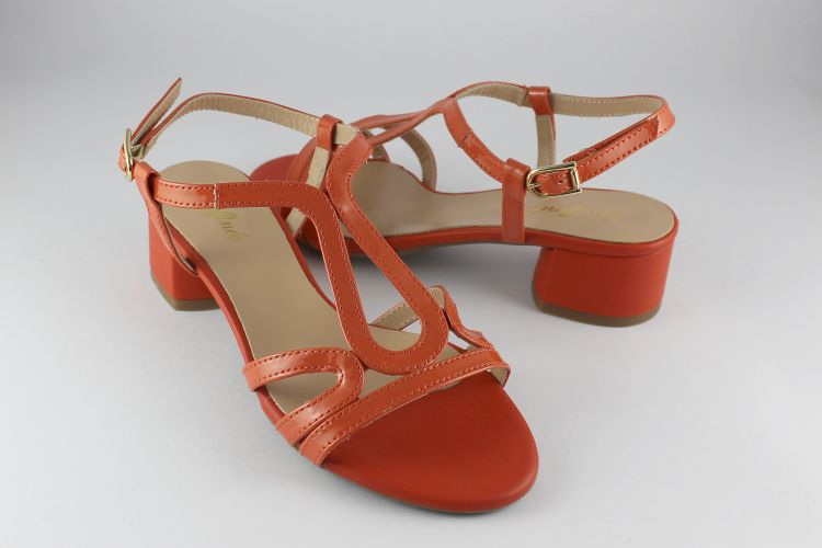 Orange patent hot sale leather sandals