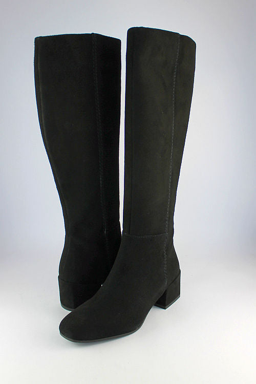 Long black on sale boots with heels