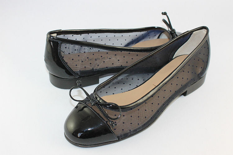 Dark Navy Patent Ballet Pump