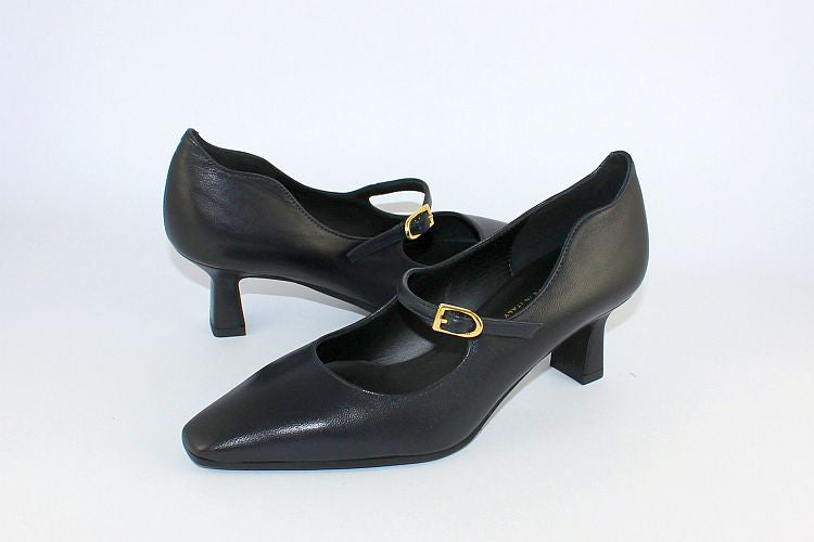 Dark navy kitten heel shoes Clearance